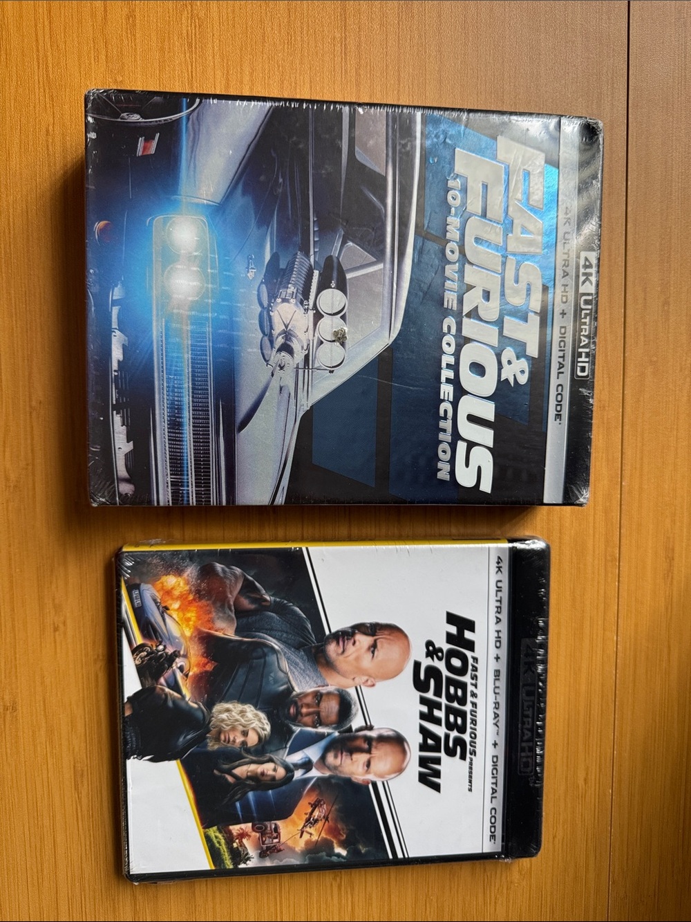 New Sealed Fast & Furious 10 movie Collection & Hobbs & Shaw 11 Movies 4k UHD